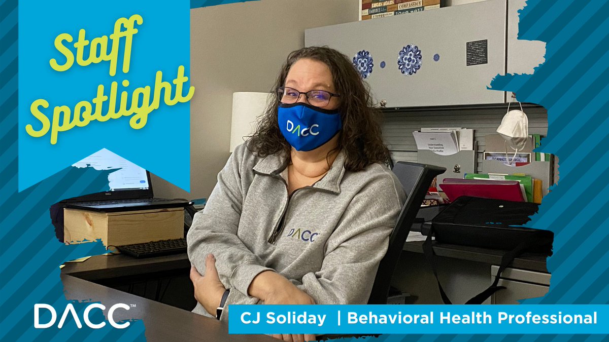 DACC Staff Spotlight: CJ Soliday, Behavioral Health Specialist

Read CJ's full bio in the News section on our web site: DelawareAreaCC.org.