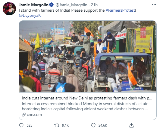 Twitter (tool of empire) promoted the  #celebrity endorsement of Rihanna/Greta accounts – while it simultaneously banned/censored on the ground Indian farmers/activists. While highlighting Western  #influencers, Twitter had deleted approx. 250 protest/alt media accounts in  #India.