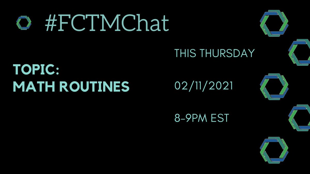 Less than one week until #FCTMchat
