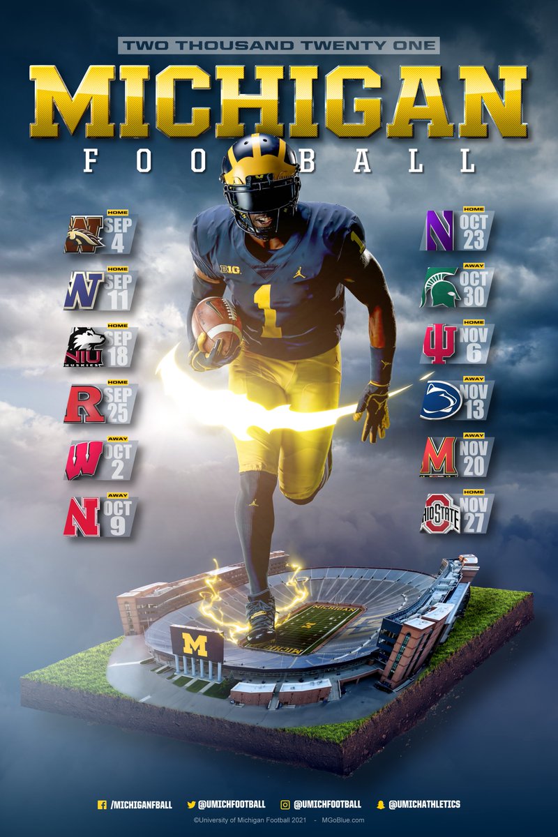 Michigan Football Schedule 2022 23 טוויטר \ Michigan Football בטוויטר: "🚨 Our 2021 Schedule 🚨  Https://T.co/Vxqwrpguun"