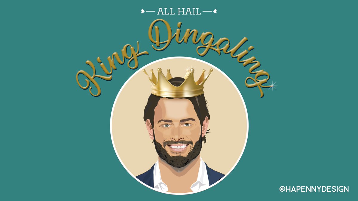 HapennyDesign's tweet photo. All Hail King Dingaling 👑 Currently hooked on @MarriedAU  This is my tribute to the best moment on the show so far...with a classic burn from @CjCyrell to poor ol' Sam!
#kingdingaling #MarriedatfirstsightAustralia #MAFS #MAFSAU  #illustration #irishdesign #customillustration https://t.co/eKFgx90Rtc