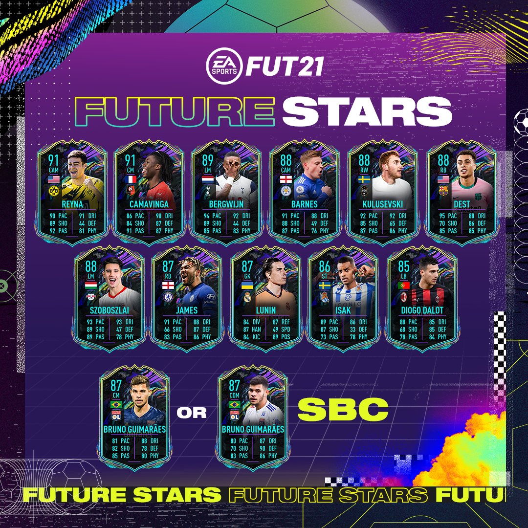 easportsfcde's tweet photo. Die Zukunft von @brunoog97 sieht mehr als rosig aus.

Seine Spielerwahl-Squad Building Challenge ist jetzt verfügbar in #FUT. #FIFA21 https://t.co/IyrFhEyXDA