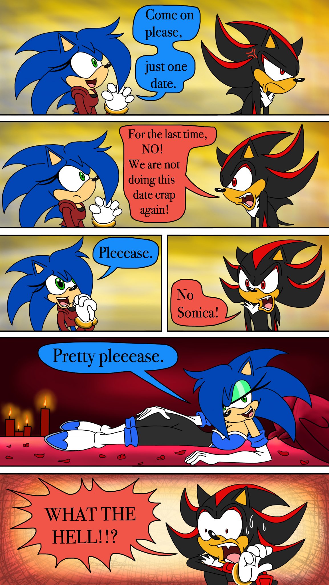 Sonadow Love Story (FanFic) - Chapter 2: Been asked on a date (too