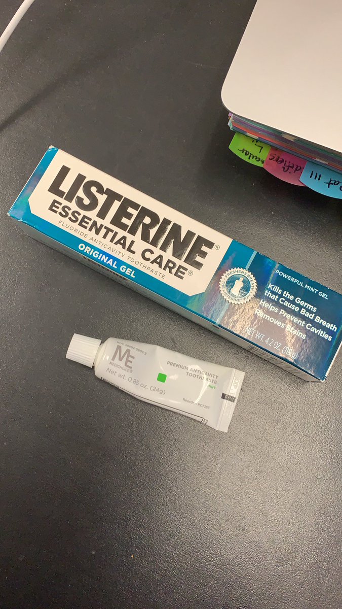 Lillian Liao, MD MPH FACS (@liaoroussos) on Twitter photo I have upgraded from hospital tooth paste to the minty gel of <a href="/Listerine/">Listerine US</a> post call !!!
Thanks <a href="/Dj53Jenkins/">Don Jenkins</a> I have upgraded from hospital tooth paste to the minty gel of <a href="/Listerine/">Listerine US</a> post call !!!
Thanks <a href="/Dj53Jenkins/">Don Jenkins</a>