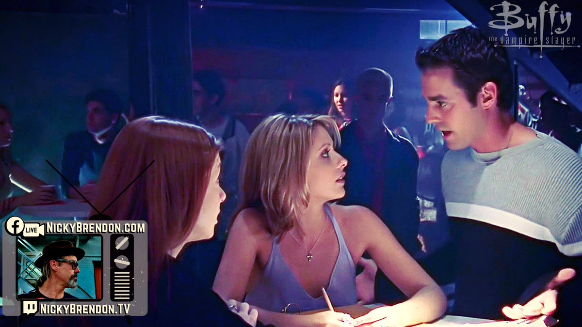 NicholasBrendon's tweet image. Season 2 LIVE commentary on FB/ NickyBrendon.TV Saturday!

February 20: &quot;School Hard&quot;

First appearance of @JamesMarstersOf as the Spike to my #Spander. ;)

Click &quot;GOING&quot; on the event &amp;amp; post Qs so I can give As during the live!

facebook.com/events/8795808…

#BtVS #LiveEvent