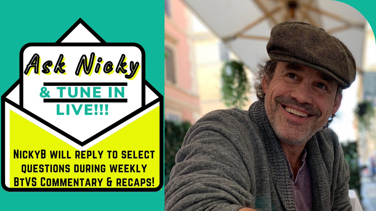 NicholasBrendon's tweet image. Season 2 LIVE commentary on FB/ NickyBrendon.TV Saturday!

February 20: &quot;School Hard&quot;

First appearance of @JamesMarstersOf as the Spike to my #Spander. ;)

Click &quot;GOING&quot; on the event &amp;amp; post Qs so I can give As during the live!

facebook.com/events/8795808…

#BtVS #LiveEvent