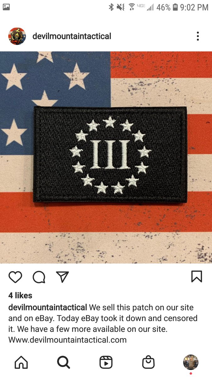 There is evidence there may be more support for Three Percenters in Bay Area law enforcement.I found that the Oakland Area CHP "liked" this Three Percenter symbol on Instagram. The CHP says they don't know which employee did it but they believe it to be a mistake. 10/x