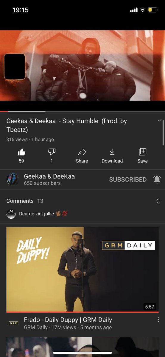 Stay humble out nowww!!!🔥🔥    youtu.be/xYlUeO6vKcA