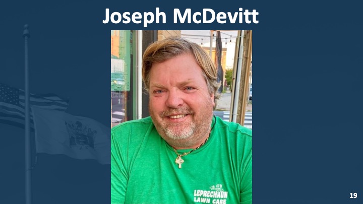 GovMurphy's tweet photo. We remember Joseph McDevitt, who was just 53 years old.

He was an educator at Atlantic City High School for more than 25 years, and the owner-operator of Leprechaun Lawn. He was also an assistant football coach and served on the Ventnor Board of Education.

May God bless Joe. https://t.co/alR6zMxTVQ