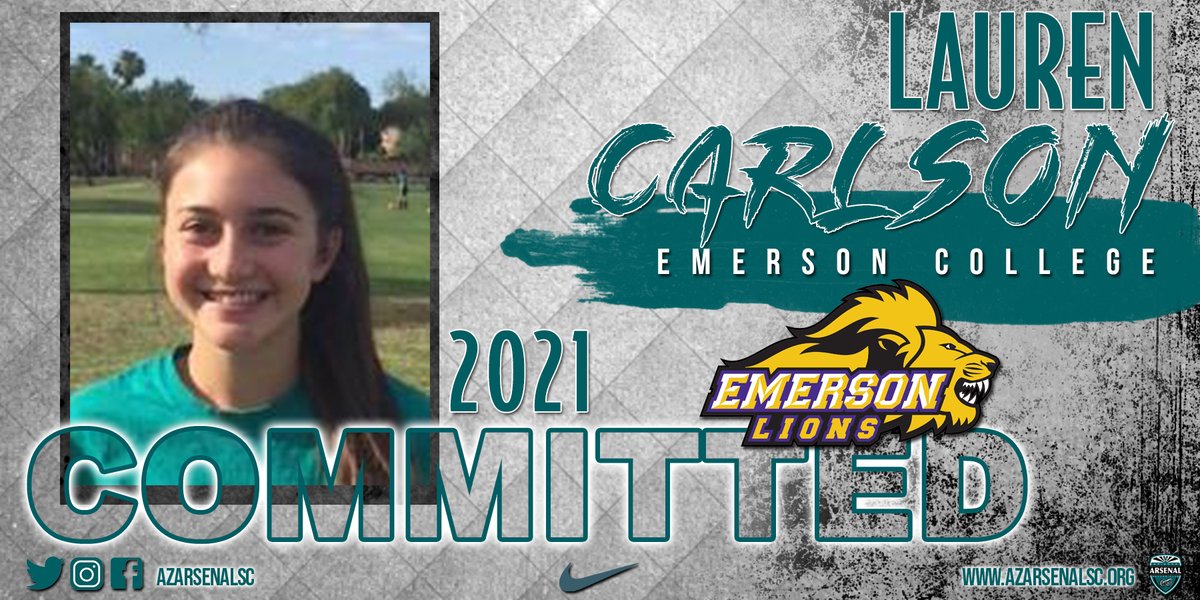 Congratulations to 2021 Grad <a href="/laurencarlsonnn/">Lauren Carlson</a> Lauren Carlson from <a href="/ChaparralSUSD/">Chaparral High School</a> <a href="/girlschapsoccer/">Chaparral Girls Soccer</a> on her commitment to <a href="/EmersonCollege/">Emerson College</a> <a href="/EmersonLions/">Emerson Athletics</a> <a href="/emersonwsoccer/">Emerson Soccer</a> Emerson College!

#pathway2college
#bleedTEAL