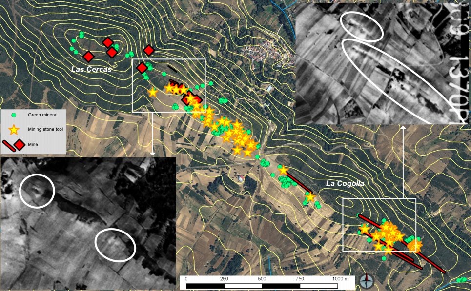 No me hagáis hablar de la variscita porque es lo mío y me enrollo, sólo decir que en Zamora hay enormes minas con montones de útiles mineros y además también un taller a medio centenar de kilómetros donde el mineral en bruto se transformaba en adornos.