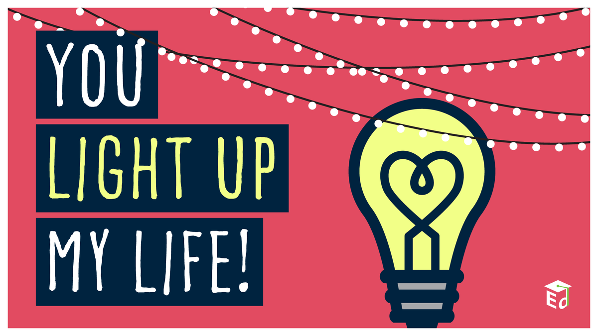 usedgov's tweet photo. We’ve got a bright idea! Sharing this special message with the educator or student in your life is as easy as flipping a switch! 💡💛
#LoveTeaching #ValentinesDay https://t.co/QxtG6wRqe7