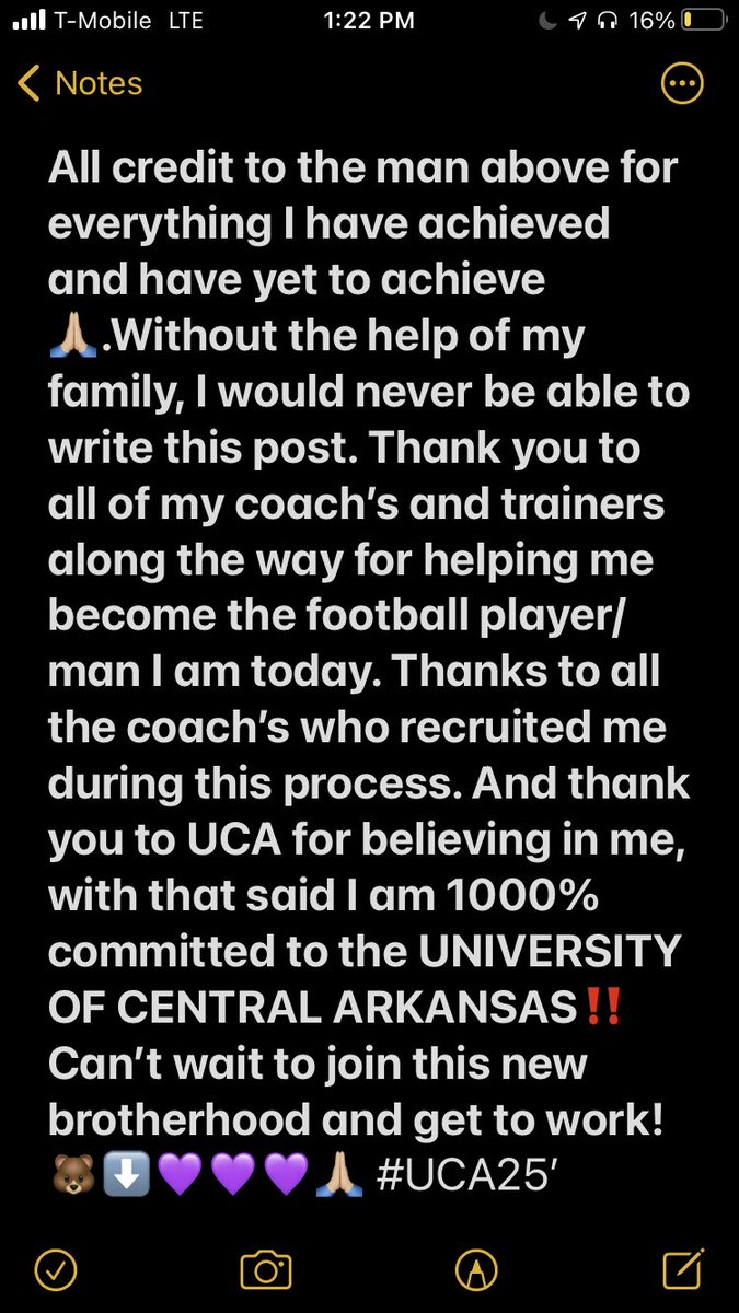 COMMITTED 🐻💜🙏🏼
#UCA25 #BearClawsUp 
<a href="/eastlakefball/">East Lake Football</a> ➡️ <a href="/UCA_Football/">𝗨𝗖𝗔 𝗕𝗘𝗔𝗥𝗦 𝗙𝗢𝗢𝗧𝗕𝗔𝗟𝗟</a>