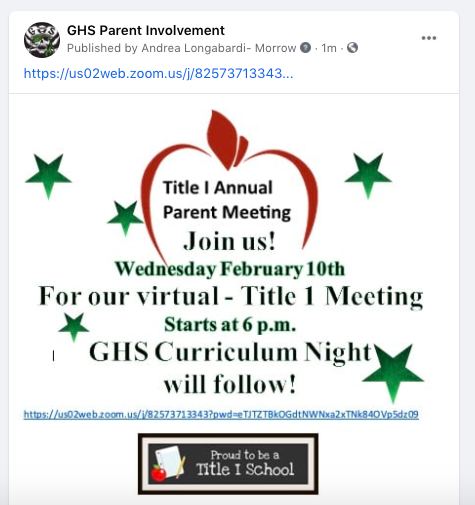 GHS Parent Involvement tweet media