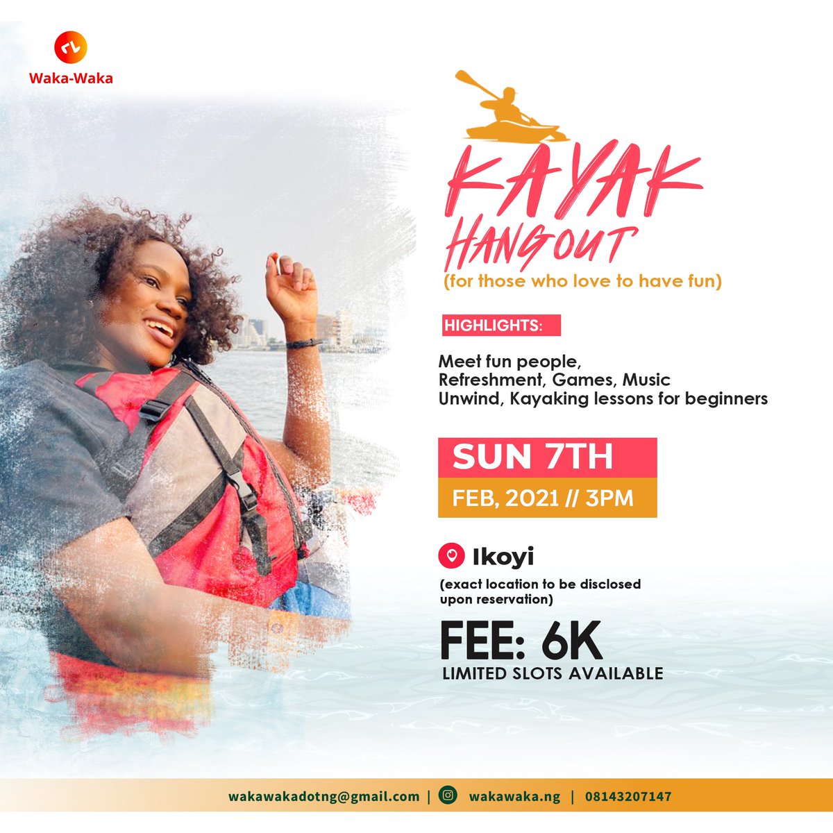 Note: most of these activities are best done in groups so you can banter, hype and take pictures of one another. However sometimes your friends may not come through, instead of canceling you can join  @wakawakadotng on any of their group activities. This way you’d not be alone.