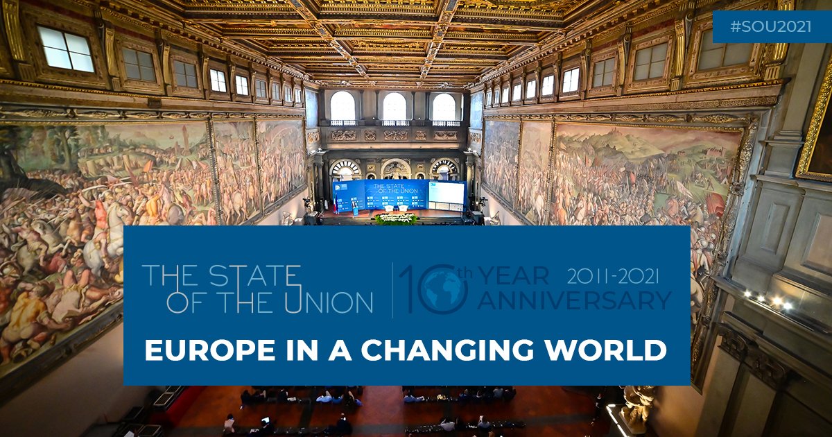 AriBxl's tweet image. I&apos;m thrilled to announce that I&apos;ve taken on a new role as Events Officer at the @EuropeanUni communication service @EUISoU in #Firenze and I&apos;ll be fully involved in the exclusive #SOU2021 conference!