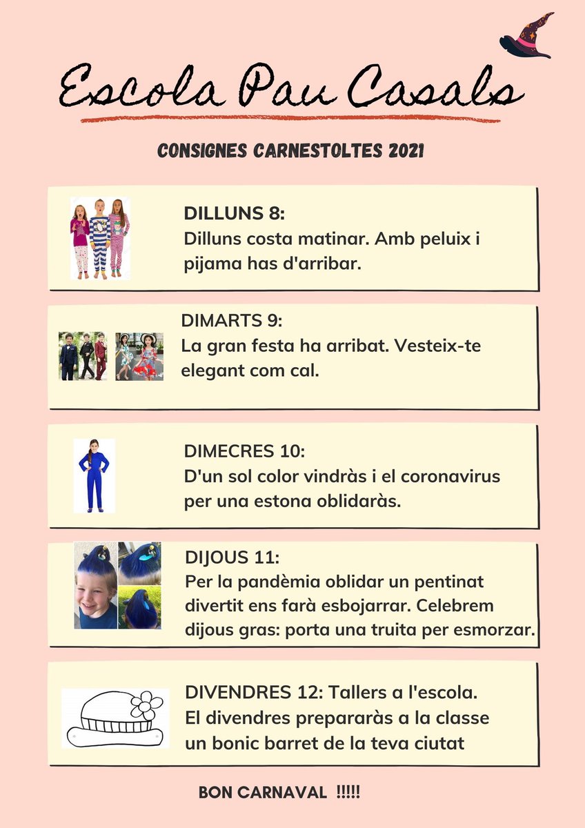 PauCasals_Rubi's tweet photo. Us deixem les consignes per gaudir d’un carnaval com cal.🥳🥳🥳🥳@aliancesmagnet @FundacioBofill @filmotecacat #rubicity @educacio360 @ICEUAB @educaciocat @AjRubi https://t.co/eXVjilYVmf