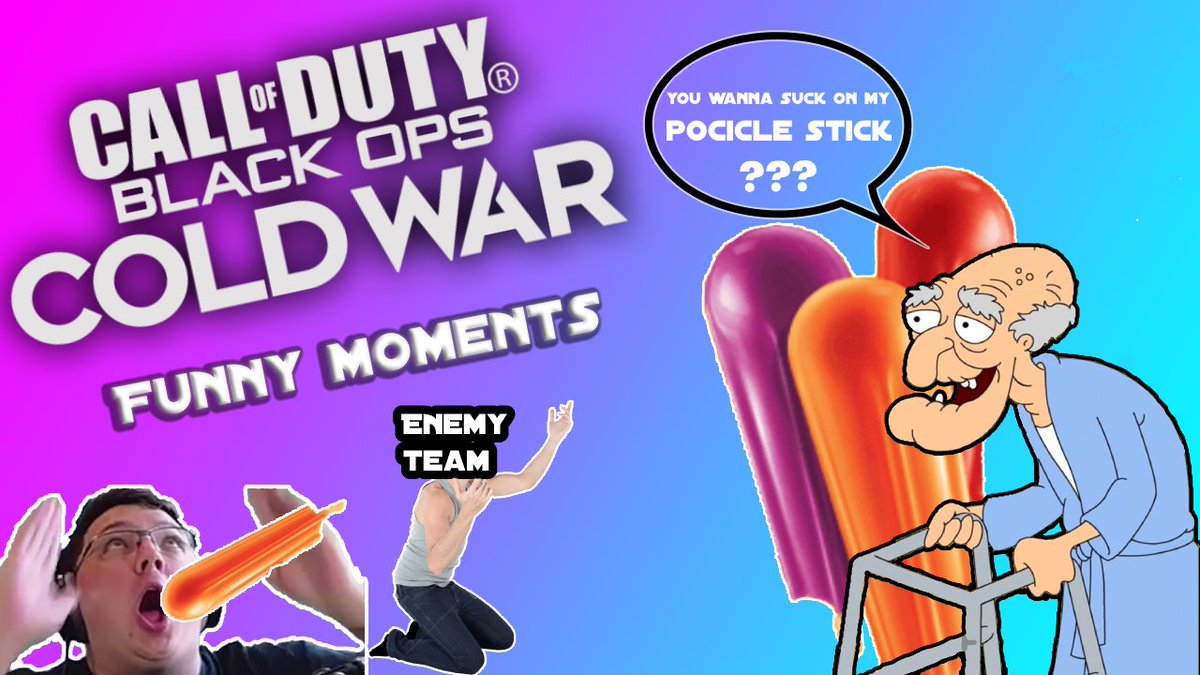 Cold War Funny Moments - where Herbert gives Marksmen his Popsicle youtu.be/86PwrBIDx0k via @YouTube 
🔥🔥🔥
@CallofDuty @BlackOpColdWar #YouTube #FunniestVideos  #funnymoments #watch #treyarch @Marksman
#ColdWar #familyguy #herbertthepervert #YouTuber