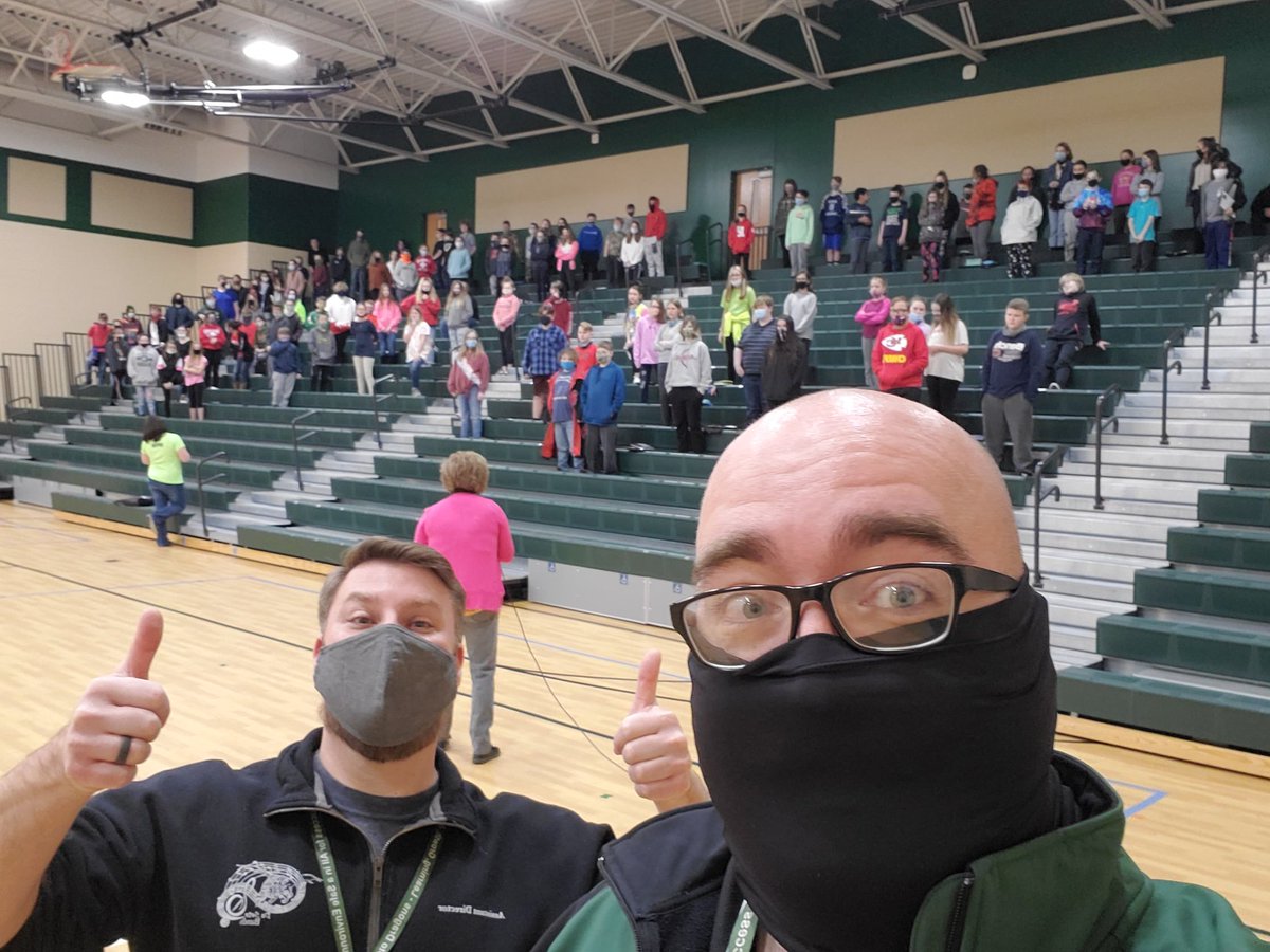 DeSotoBands's tweet photo. Mr. Boyer and Mr. Howard had a blast with @DeSotoVineland 6th Graders today talking with them about opportunities in band @DeSotoJH and @DeSotoHS73! #GoBand #GoChoir #GoMusic https://t.co/RnpzfVW3tq