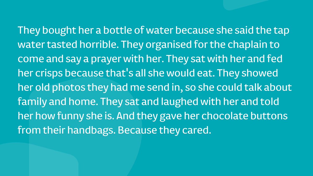 Dementia specialist #AdmiralNurses are clinical experts with a wealth of knowledge about symptoms, changes in behaviour &amp; complex family relationships. But they are also kind &amp; empathetic, &amp; sometimes it’s this that makes all the difference, as this lovely message from Rod shows
