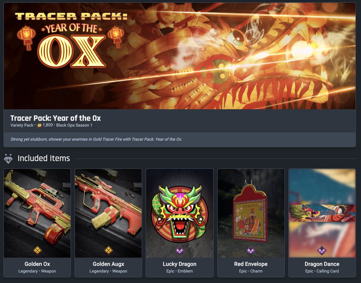 charlieINTEL's tweet photo. A Year of the Ox + two Valentine’s Day bundles were added to Black Ops Cold War &amp; Warzone’s files with the latest updates. 

(@CODTracker) https://t.co/R2kkuL1AmC