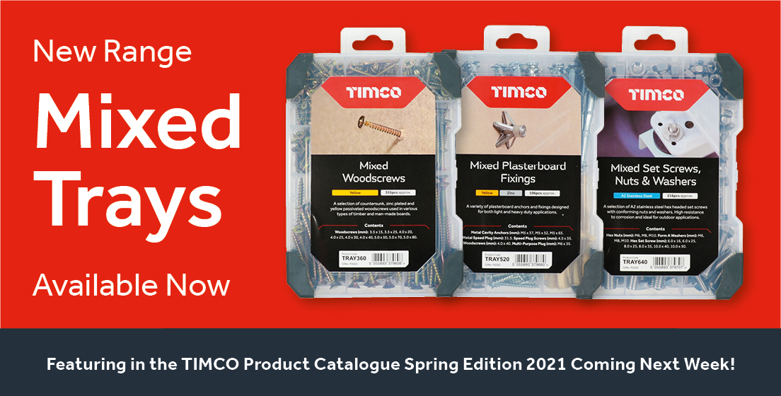 TIMco_tweets's tweet photo. Excited to launch a comprehensive range of problem solving handy mixed sets. This product range is the first of over 500 new lines landing in February and March. Look out for the Spring Edition of the TIMCO Product Catalogue online next week! #TIMCO #Screws https://t.co/9UalhJufvV