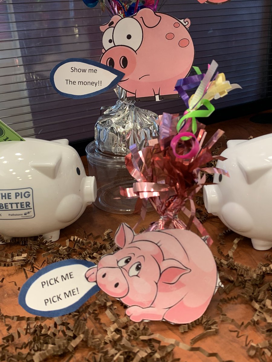 loripisano1's tweet photo. Hey Little Pig lovers!! Happy Friday from Kalar Road! Awesome job on everyone’s Pig Pens! Here is a few pics of ours! @MeridianCU @PathstoneMH @fill_the_pig #fillthepig #FeelBetter #youthambassador #kidshelpingkids #pigs #Kalar https://t.co/8ZHVL3RbZG