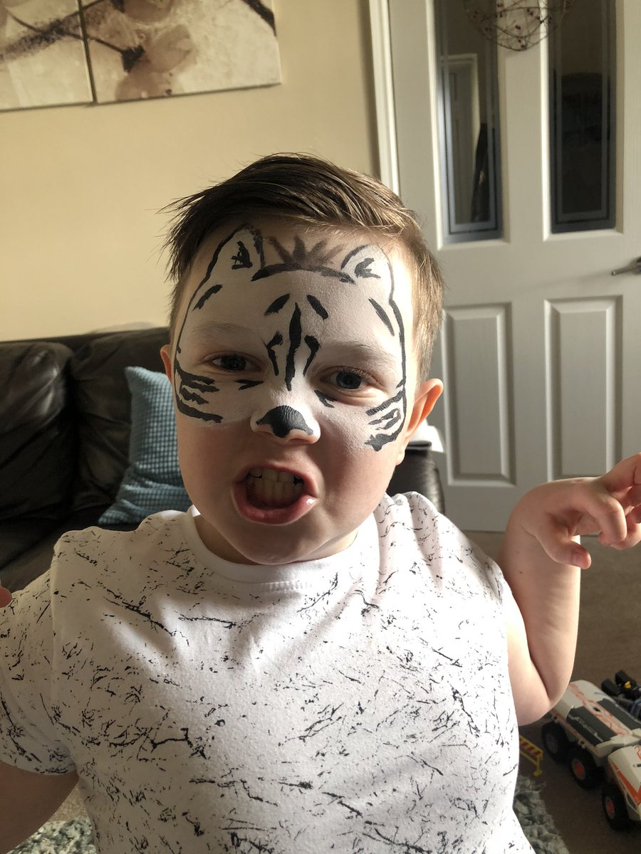 berryclan's tweet photo. @HJAMissShannon1  Max has enjoyed being a zebra today 🦓 https://t.co/W3e10zakwi