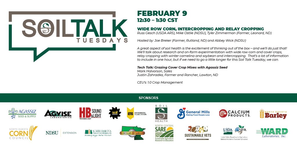 NDsoilhealth's tweet photo. #COMMworkshopND (https://t.co/5PIve977rx)and #SOILtalkTUESDAYS (https://t.co/8uWAAYDhEw) for next week - some great content prepared and discussion to be had! https://t.co/Dzvx1XCXdG