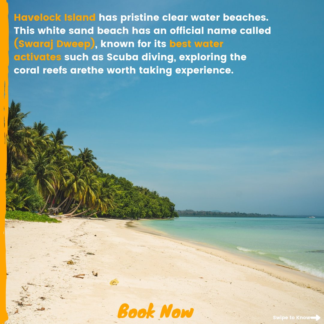 Trekveda's tweet photo. Are you planning your next trip to the beaches?🧐

Then we have these plans for you. Book your trip to Andaman and Nicobar. 😍😍

Visit these fantastic beaches this 2021. 😃

Book now to get the best slot for time to come.🤩🤩

#trekveda #andamanandnicobar #incredibleindia https://t.co/FTBiKyOqrC