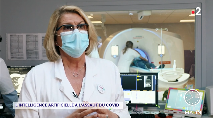 L'émission <a href="/telematin/">Telematin</a> revient sur l'#IntelligenceArtificielle développée par <a href="/GustaveRoussy/">Gustave Roussy</a> <a href="/Hopital_Bicetre/">Hôpital Bicêtre AP-HP</a> <a href="/UnivParisSaclay/">Université Paris-Saclay</a> <a href="/Inria_Saclay/">Centre Inria de Saclay</a> @OWKINscience pour prédire l'évolution de la #Covid19, avec les explications de Pr <a href="/LassauN/">Lassau Nathalie</a>.

Reportage à 1:24:35 ▶️france.tv/france-2/telem…