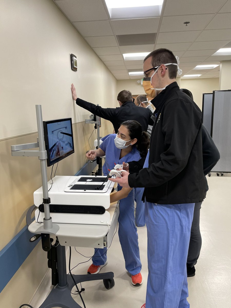 MedStar Baltimore General Surgery Residency (@medstarbaltsurg) on Twitter photo PGY-3 <a href="/AnyelinAlmanzar/">Anyelin Almanzar, MD</a> helping PGY-2 <a href="/MichaelRouseMD/">Michael Rouse</a> conquer FLS! PGY-3 <a href="/AnyelinAlmanzar/">Anyelin Almanzar, MD</a> helping PGY-2 <a href="/MichaelRouseMD/">Michael Rouse</a> conquer FLS!