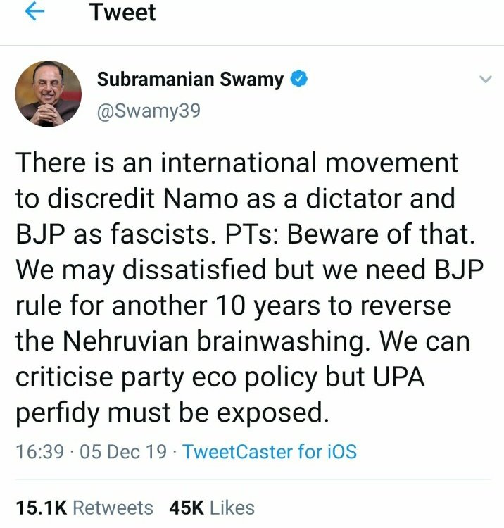 Jayadeep333's tweet photo. Dr. Subramanian @Swamy39 ji predicted in 2019 itself, now it's happening... We must expose this conspiracy. Stay United. #IndiaTogether #IndiaAgainstPropaganda https://t.co/rwSUfGg72n