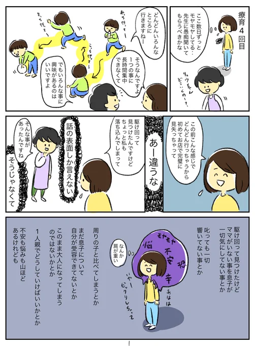 療育4回目
息子どころか私もまだ慣れてません 