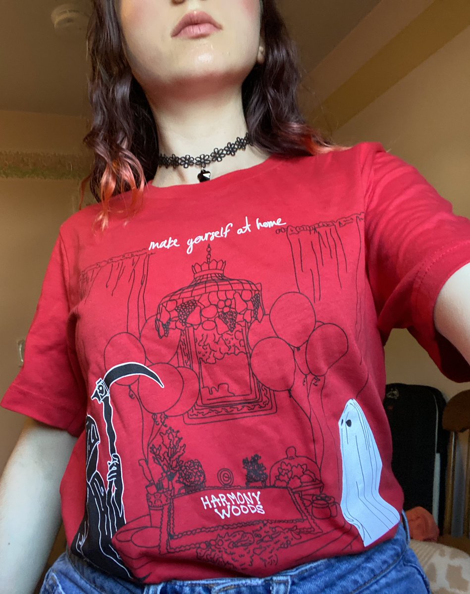HAPPY BANDCAMP FRIDAY found some stuff around my house i thought we sold out of! super limited merch we have left:- 3 MYAH shirts- 2 ghost + reaper hoodies- 1 (!!!) Gal Pals shirtPLUS nothing special shirts + all of our music + physicals  http://harmonywoods.bandcamp.com/merch&nbsp;