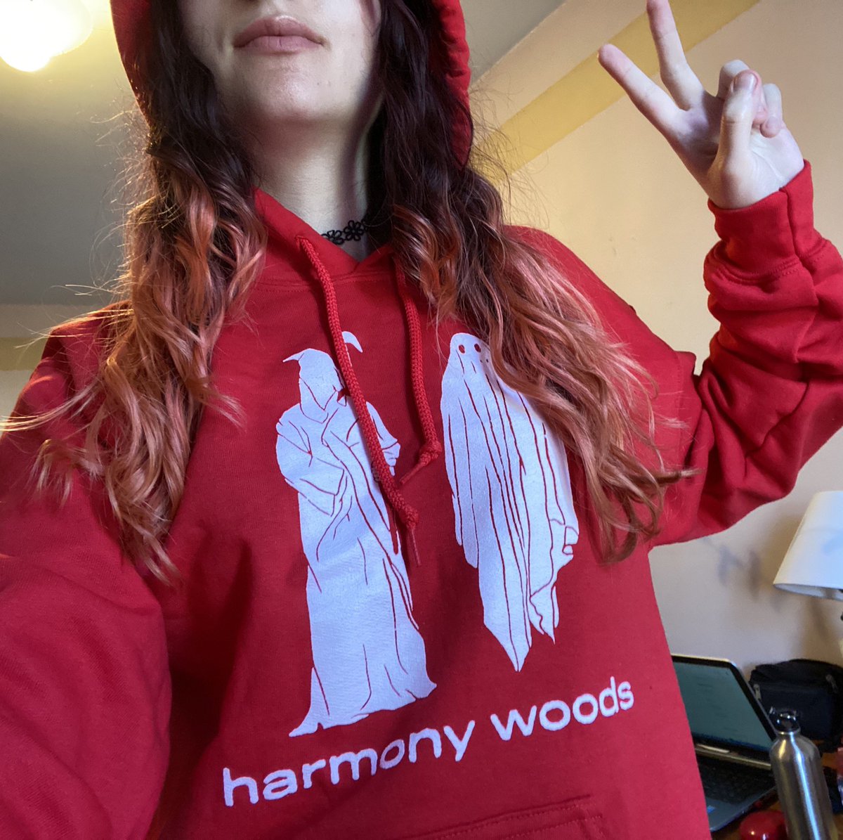 HAPPY BANDCAMP FRIDAY found some stuff around my house i thought we sold out of! super limited merch we have left:- 3 MYAH shirts- 2 ghost + reaper hoodies- 1 (!!!) Gal Pals shirtPLUS nothing special shirts + all of our music + physicals  http://harmonywoods.bandcamp.com/merch&nbsp;