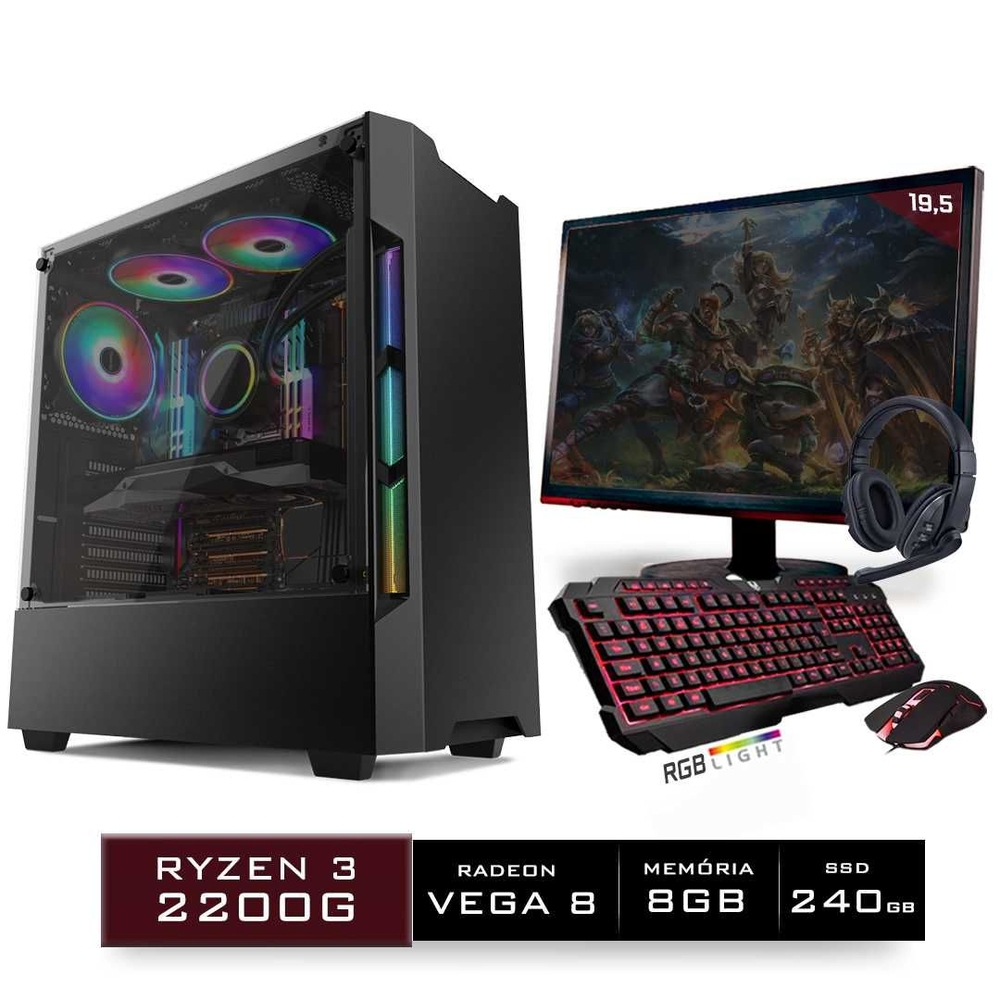 plugador's tweet photo. Pc Gamer Completo Plugador Ryzen 3 2200g 8gb ( Radeon Vega 8 Integrado) Ssd 240gb + Cadeira Gamer 😍🤓
Montamos qualquer configuração! Consulte-nos. https://t.co/JV5r7u4744