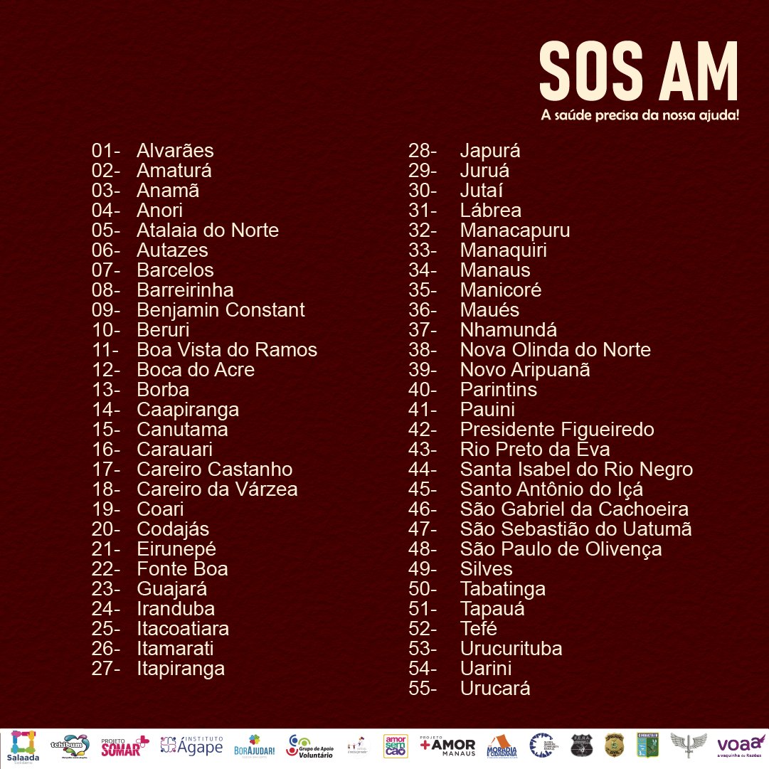 Rafoell's tweet image. Saber que a nossa ajuda está chegando aos 60 municípios do AM da um quentinho no coração que nada no mundo paga.
E tudo graças a vocês que doaram e ajudaram. 
#SOSAM