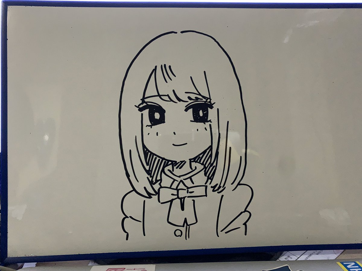 2分で描いた菜緒ちゃん。 