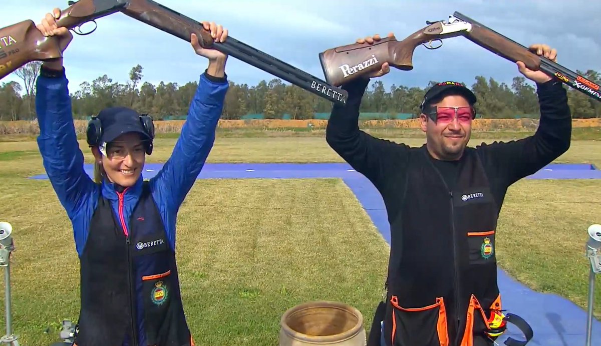 EspMinDep's tweet photo. 🔫 ¡Otra medalla!

El #TeamESP 🇪🇸 de tiro no se ha dado por satisfecho y ha conseguido una nueva medalla en el GP de Rabat 🇲🇦

🥇 Alberto Fernández y Fátima Gálvez

¡Enormes @AlbertoFdezTiro y @tiraora que se hacen con el oro en equipos mixtos!

#ESPasion

📸 @rfedeto https://t.co/zlnHIoM9Wc