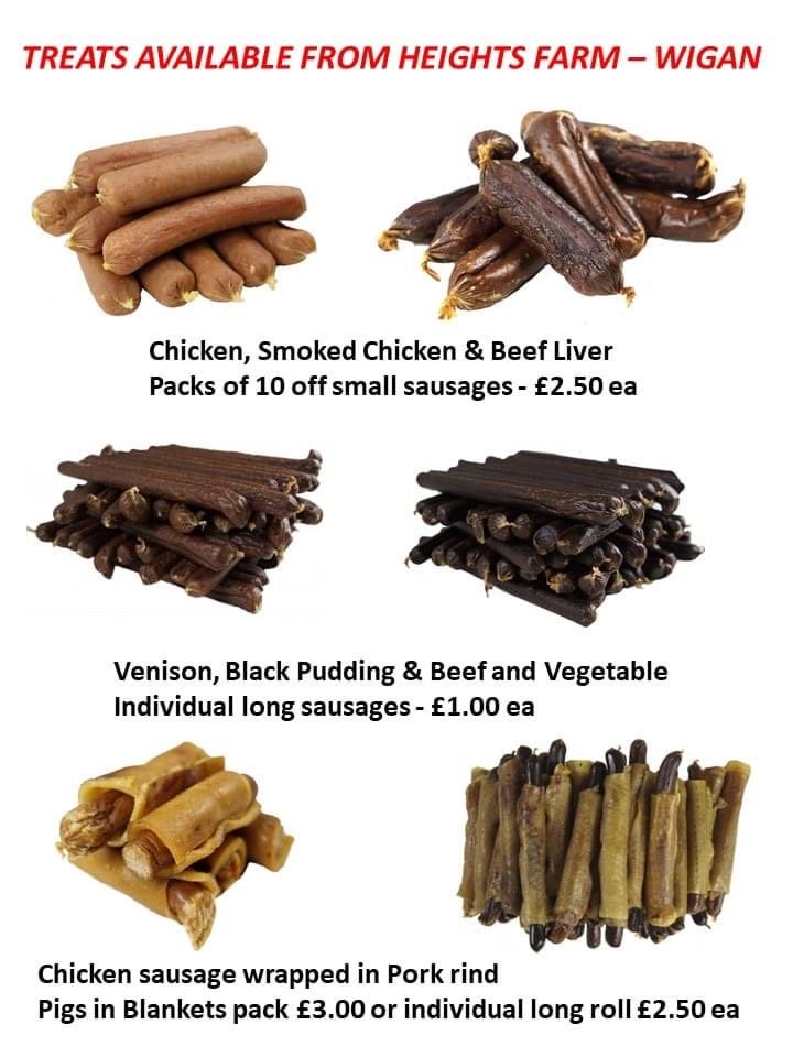 Heightsfarmsue's tweet photo. Are you looking for #NaturalDogTreats delivered to your door in the #Wigan postcode area (min £10) 
We also have our range of #hypoallergenic dry #DogFood - ask us if you would like a sample 

Contact us on 07534422259 or DM for a #CovidSafe delivery https://t.co/q91T4qB7LC