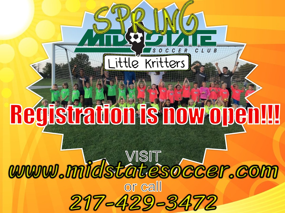 MidStateSoccerC's tweet photo. Sign up for Spring '21 Little Kritters, just visit https://t.co/Z0lIQGOoOt or call 217-429-3473 to find out more about this fantastic 3 and 4 year old soccer program! #midstatesoccer #decaturparkdistrict #soccer #family #fun #enjoyment #learning #skills #games #activities https://t.co/aHIU0IV5JU