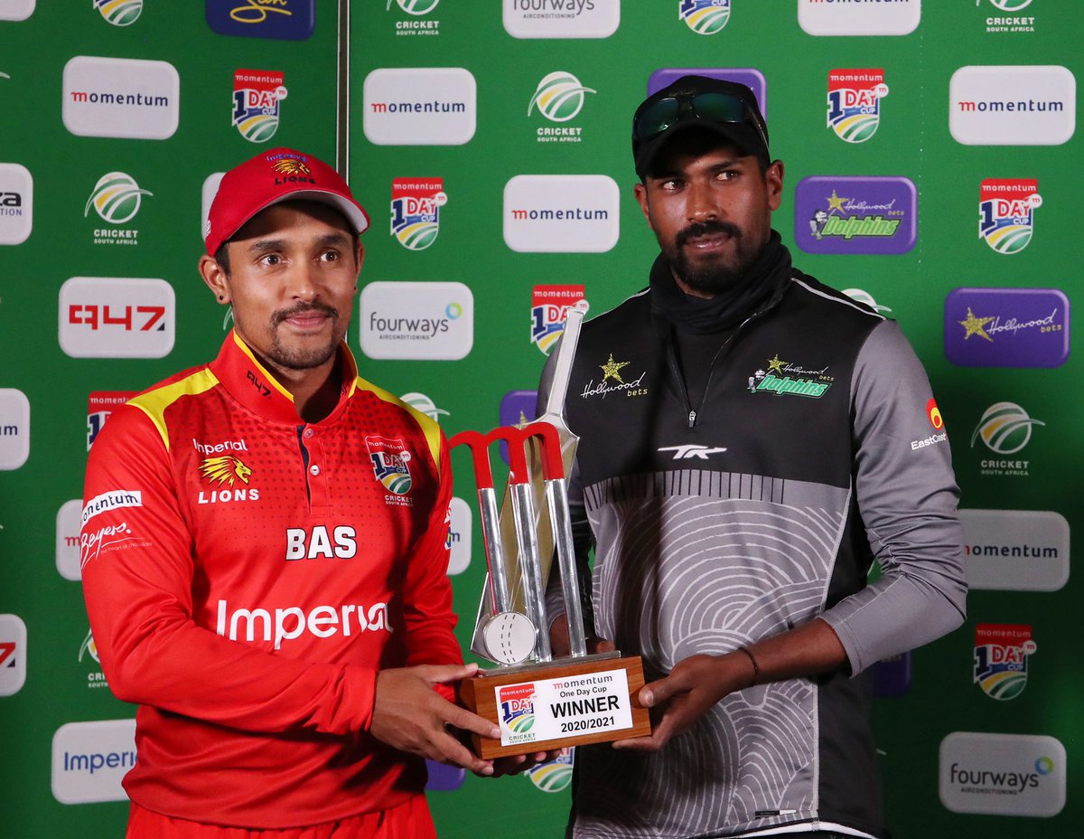 DPWorldLions's tweet image. In Case You Missed It 🗞 

The #MODCfinal has been abandoned due to rain and the trophy has been share between the two sides. 

@lionscricket 🤝 @dolphinscricket 

#LionsCharge 
#MODC