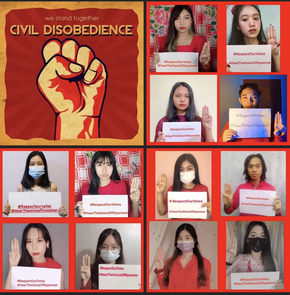 We sincerely wish we are the last generation suffering a military coup in Myanmar 🇲🇲 
Let our voices be heard.

#HearTheVoiceOfMyanmar
#WeNeedDemocracy
#SayNoToDictactorship
#CivilDisobedienceMovement