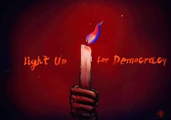 I believe we can do it together! 
Fight for future!!! 
Keep going! 

𝐅𝐑𝐄𝐄𝐃𝐎𝐌 𝐅𝐑𝐎𝐌 𝐅𝐄𝐀𝐑

#HearTheVoiceOfMyanmar
#WeNeedDemocracy