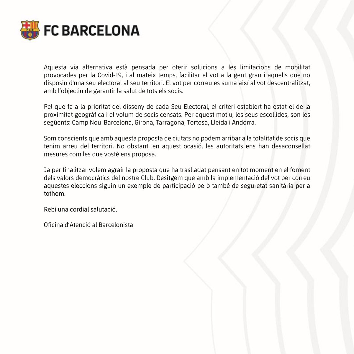 ElCorBlaugrana's tweet photo. 📜 Veient la demanda per conèixer el contingut de la resposta, us pengem la documentació íntegra. Sembla ser que periodistes que han consultat al club com @martimolinapey els han donat una resposta diferent

#MultiseusFCB https://t.co/zlNer5Q7oR