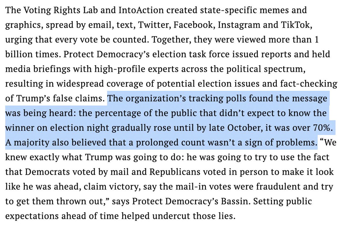 Like I said before: What's better than teaching people to wait a few weeks for election results is fixing your election procedures so they don't have to wait a few weeks for election results.Be like Florida.