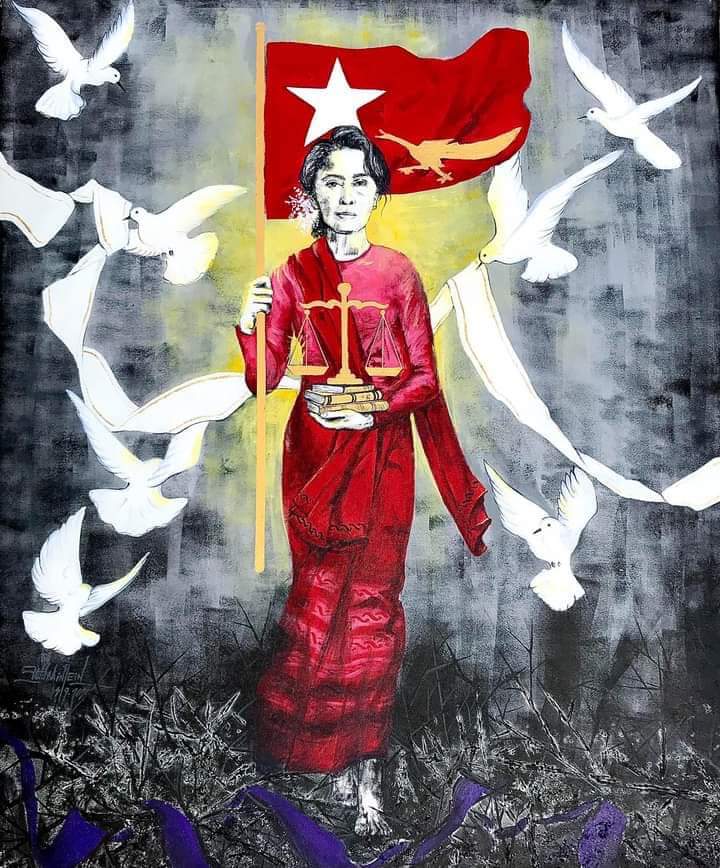 #HearTheVoiceOfMyanmar 
#OurLeaderAungSanSUUKYI 
#စစ်အာဏာရှင်စနစ်ဆိုးနေ့မကူးညမဆိုင်းပဲမုချကျရှုံးပါစေ