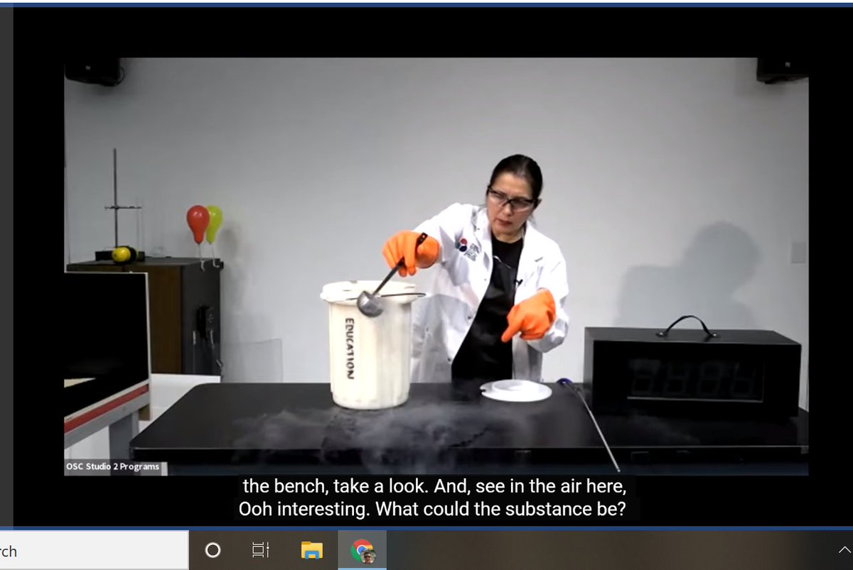 GFerrin29's tweet photo. Hit the road this morning with Ms. P & @woodlandsrams #Class77 for a virtual field trip to the @OntScienceCtr. Awesome lab demos re: substances+mixtures unit, courtesy of Ro and Kaitlynn from the Science Centre. Great opportunity for discussion and making hypotheses! @MPichanick https://t.co/3b88YgbHBV