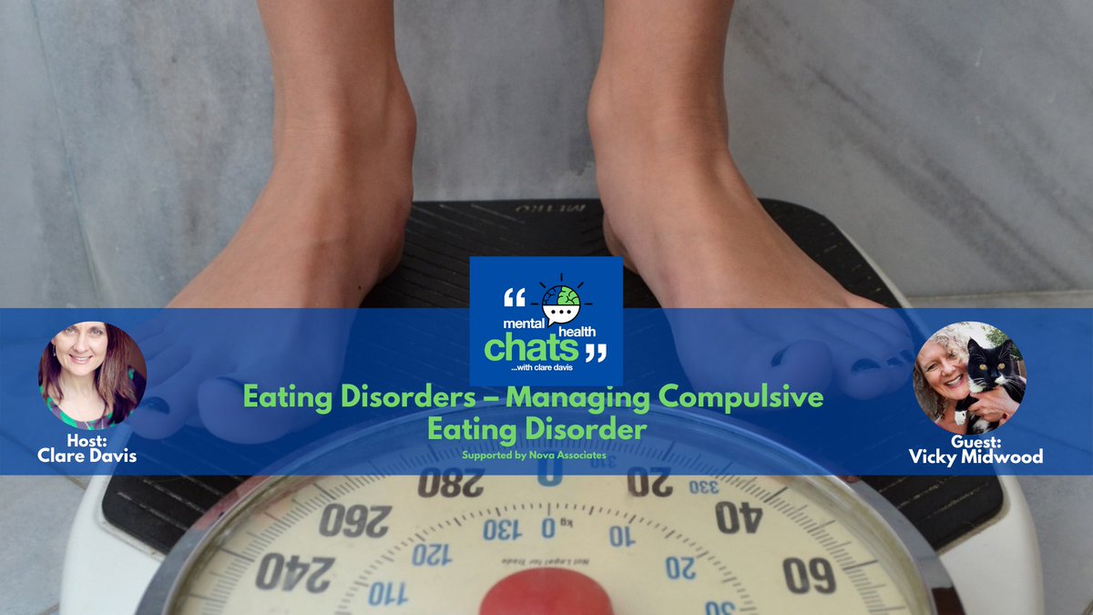 ChatsHealth's tweet photo. Latest #MentalHealth chats video on #EatingDisorders - 'Managing #CompulsiveEating' - Thanks to @vickymidwood for being my guest. TRIGGER WARNING ... #mentalhealthmatters https://t.co/mgsyce3Fnw via @YouTube https://t.co/ayVq9nPnuw